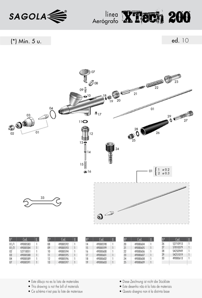 Aerografo XTECH 200