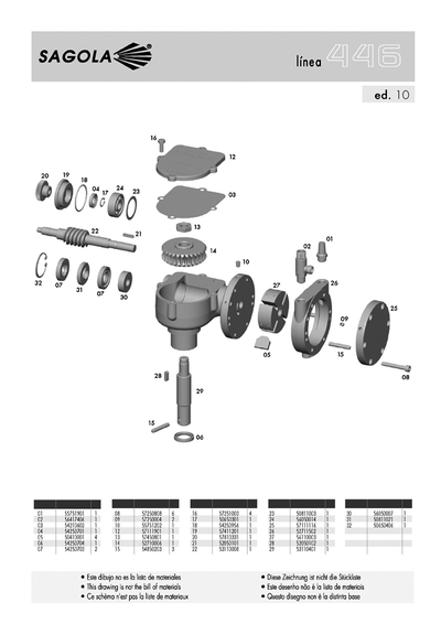 Motor neumatico rotativo 446