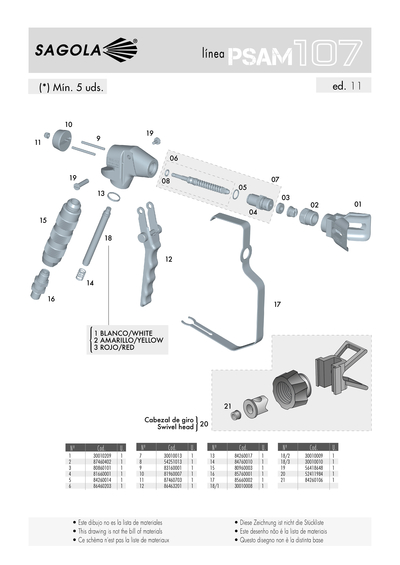 Pistola psam 107