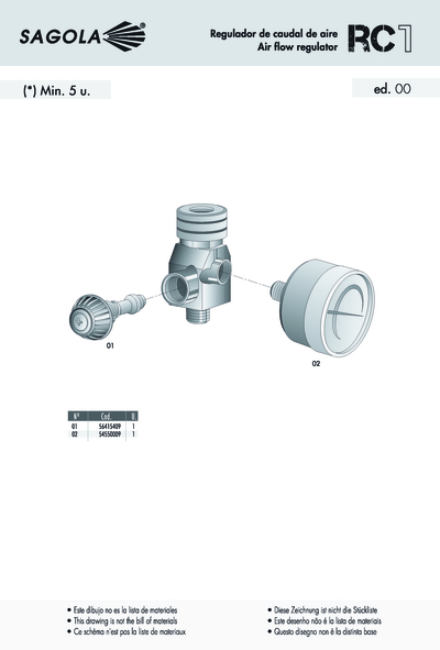 Regulador de caudal RC1
