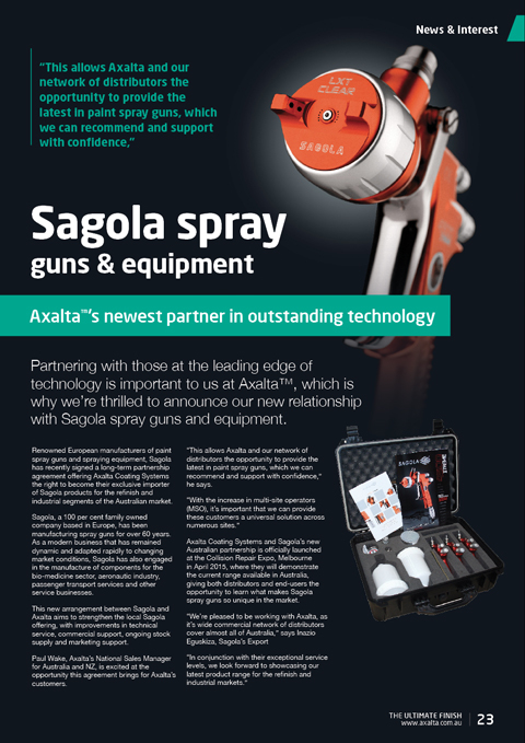 SAGOLA in Australia